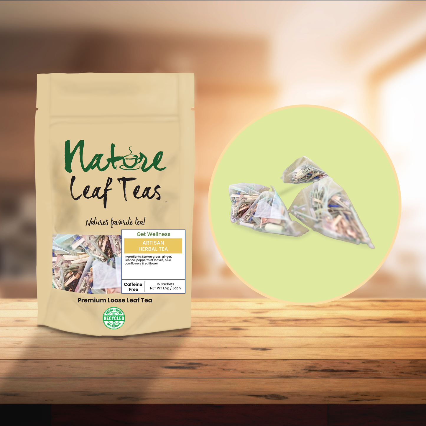 Get Wellness - Lemongrass Ginger Tea