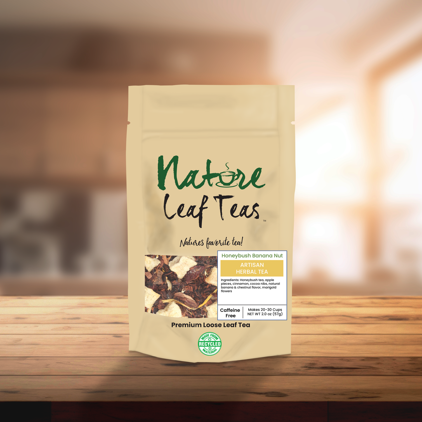 Honeybush Banana Nut - Té de postre a base de hierbas