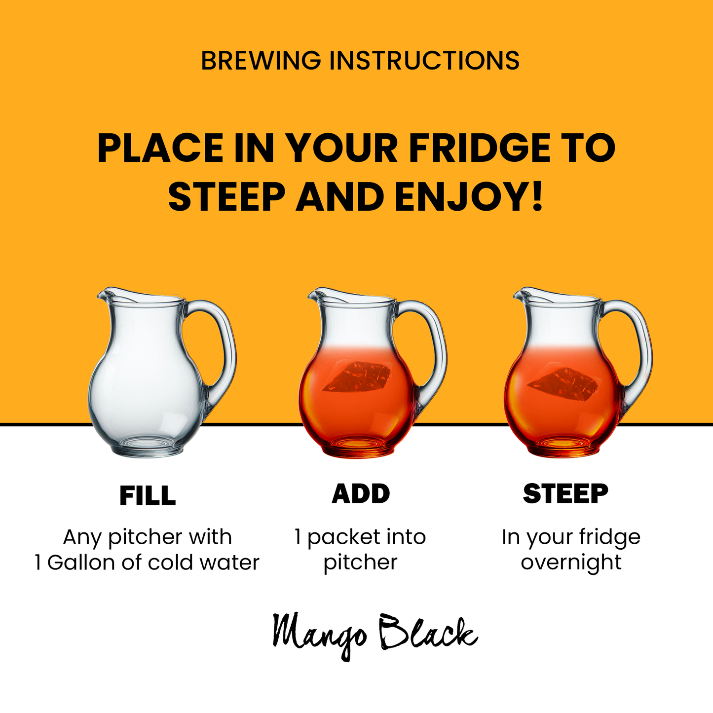 Cold Brew Mango Black - Gallon Pouches (5 Pouches)