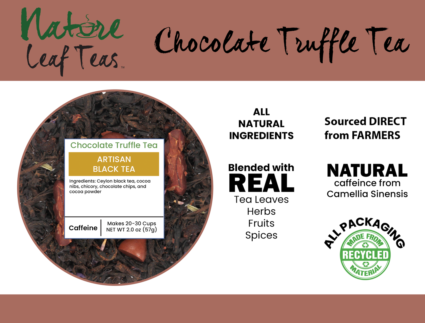 Trufa De Chocolate - Té De Postre Negro