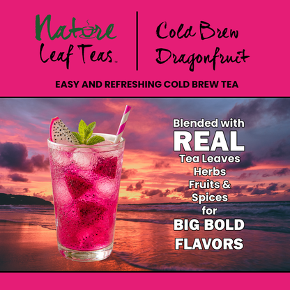 Cold Brew Dragon Fruit Dream - Caffeine-Free Superfood Drink -  Makes 10 Quarts