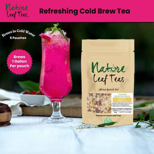 Cold Brew Dragon Fruit Dream - Caffeine-Free Superfood Drink -  Makes 10 Quarts