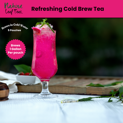 Cold Brew Dragon Fruit Dream - Caffeine-Free Superfood Drink -  Makes 10 Quarts