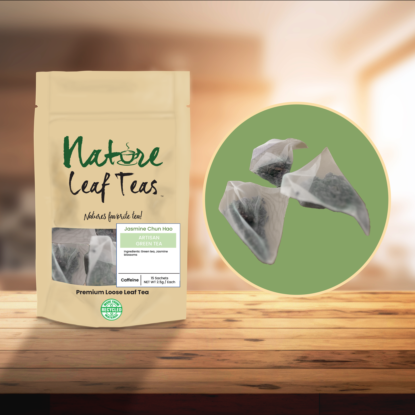 Jasmine Chun Hao Green Tea – Light Caffeine, Premium Loose Leaf