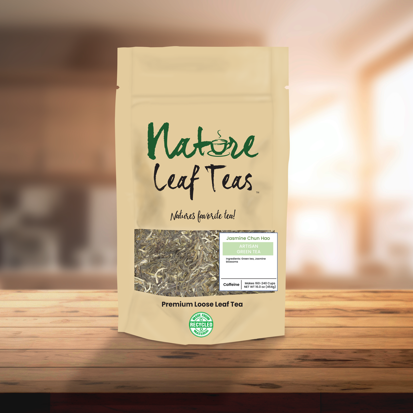 Jasmine Chun Hao Green Tea – Light Caffeine, Premium Loose Leaf