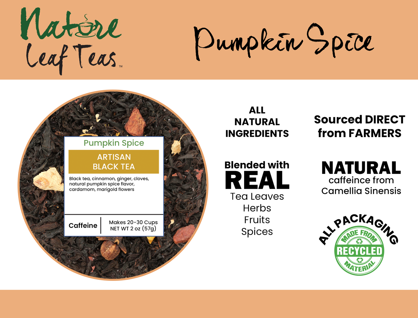 Especias de calabaza - Té negro