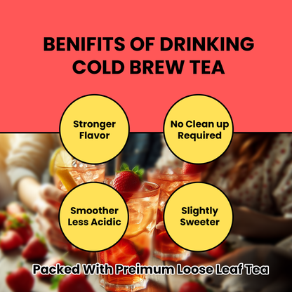 Cold Brew Wild Strawberry Lemon - Quart Pouch (10 Pouches)