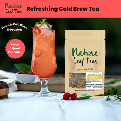 Cold Brew Wild Strawberry Lemon - Quart Pouch (10 Pouches)