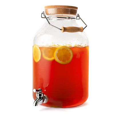 Cold Brew White Peach - Moderate Caffeine Healthy Premium Tea Drink -  Makes 5 Gallons
